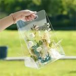 Customizable PVC Box Transparent PET Flower Favour Boxes Gift Handbag