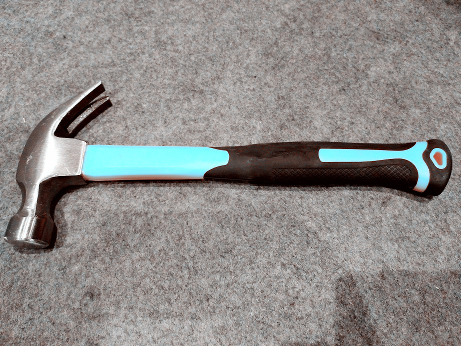 Claw Hammer(XL0014-2), polishing surface, color rubber handle, durable quality and good price hand tools