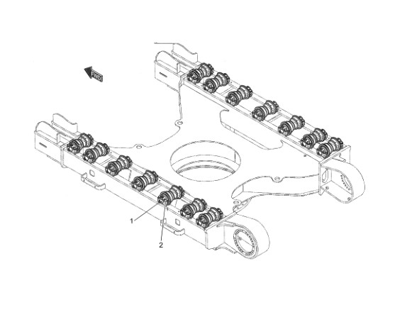 YN64D00035F1 Sk200-8 Sk210-8 Excavator Wear Parts Roller Track Low Kobelco Core