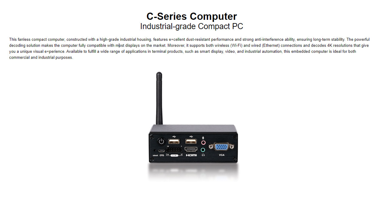 C-Series (C010/ C300/ C400) Industrial-grade Compact PC Reboot Illuminated Pushbutton