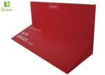 Red Shoelaces Cardboard Display Holder Mordern style For Promotion