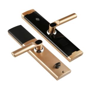 Wholesale Staineless Steel Gold Color Hotel Smart Card Door Locks for Hotel Apartment Office from china suppliers