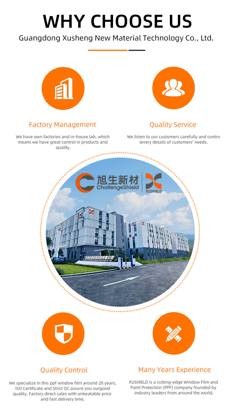 10 Year Warranty Ppf 6.5mil 7.5mil Clear PPF Car Paint Protection Film Self Healing Car TPU TPH PPF Film