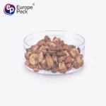 Wholesale plastic food storage clear round PS nut pastry box for baked goods
