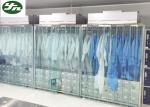 SS Clean Room Garment Cabinet , Clothes Storage Closet For Pharmaceutical