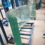 5mm Curved Tempered Glass For Shower Room Custom Toughened Glass Size Thickness