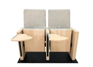 Wholesale Hidden Rotating Table Audience Seating Chairs Modern Steel Wood Side Leg from china suppliers