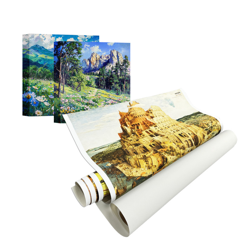 Matte Pure Cotton Canvas Roll Ready For Oil Painting