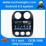 Ouchuangbo car radio dvd for Jeep Compass with android 6.0 gps navigation