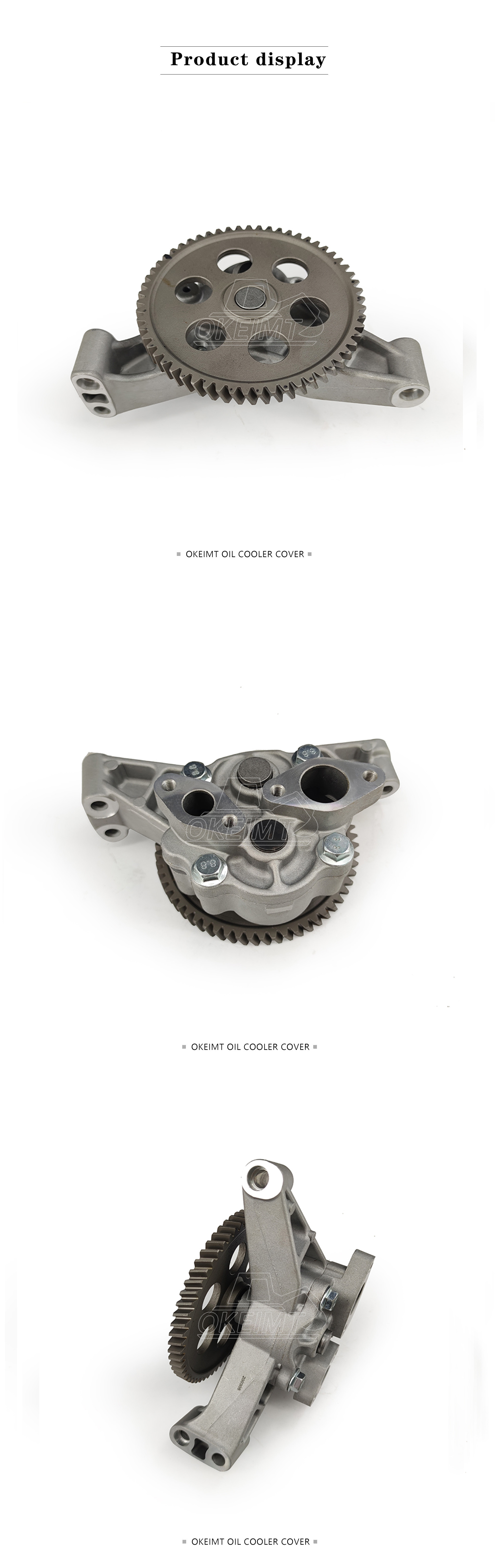 6D16 Excavator Oil Pump ME074253 ME074345 For Mitsubishi Engine