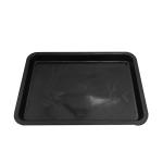 480x328x42mm Anti Static Square Tray Black Plastic Square Basin ESD Turnover Box