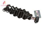 Double Drawn Loose Wave 100 Brazilian Human Hair Bundles / Weft Hair Extensions