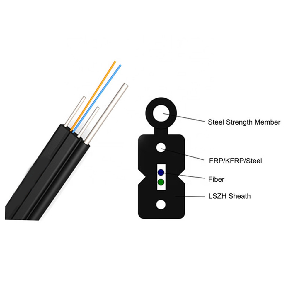 SC/APC-SC/APC Simplex Singlemode SX SM Optical Fiber Drop Cable Patch Cord