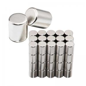 China 5 X 6mm Multi Use Cylindrical Neodymium Magnets For Refrigerators on sale