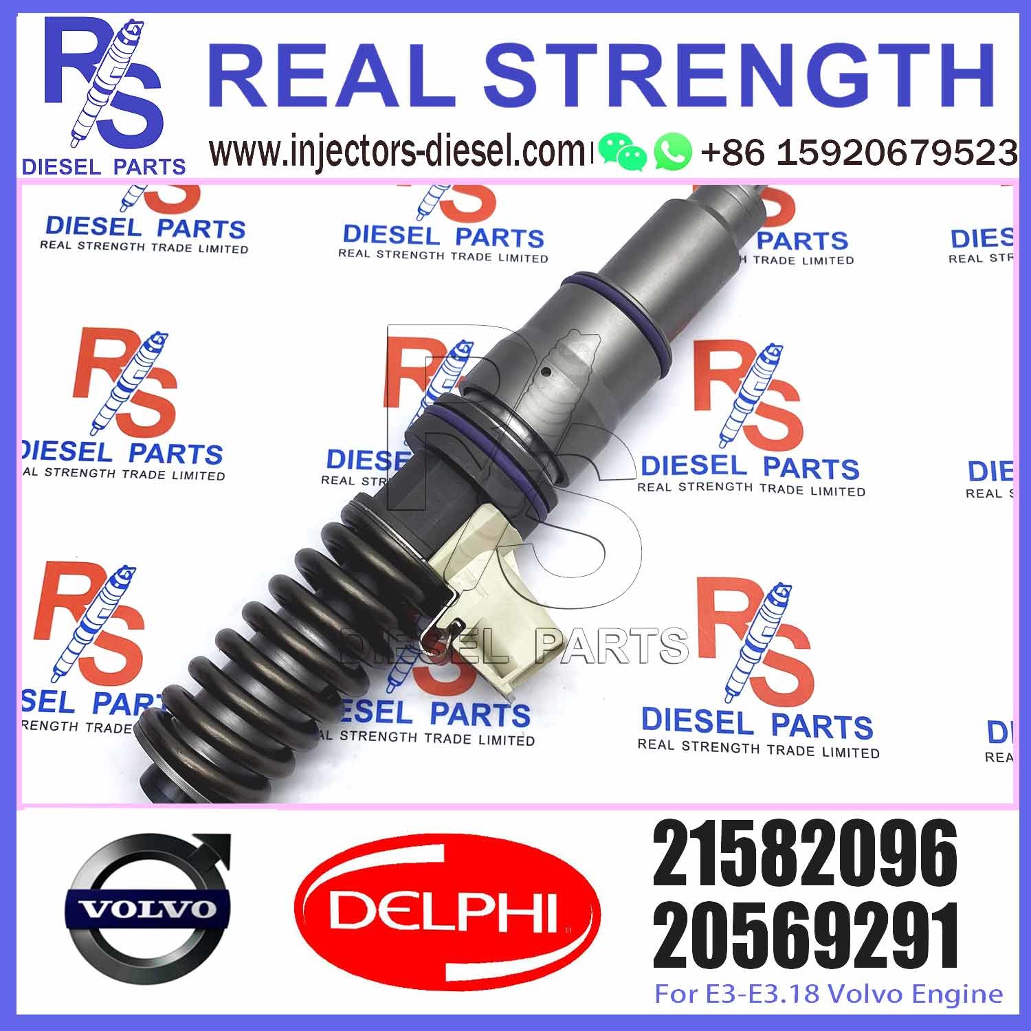 New Diesel Fuel Injector 20430583 BEBE4C00001 BEBE4C00101 20430583 21582096 For V-O-L-V EC360B EC460B Engine