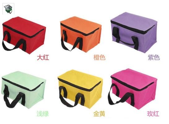 Reusable aluminium foil thermal insulation material cooler bag for picnic with Strapping tape closureRecycled PP Woven Plast