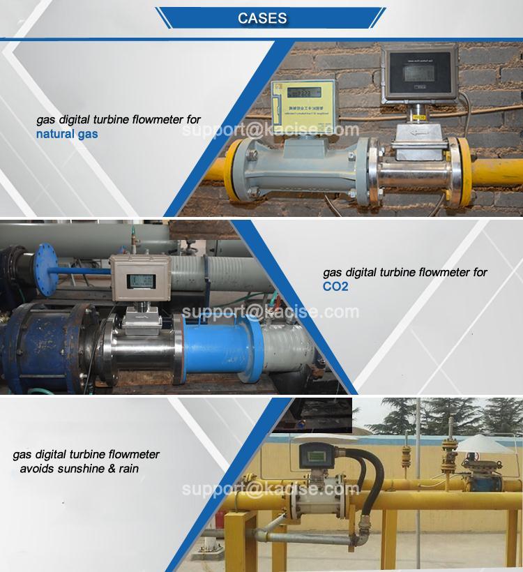 DN25 - DN300 Natural Gas Turbine Flow Meter Digital Air Flowmeter