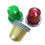 Colored Aluminum Foil Nespresso Coffee Capsule Refillable Reusable