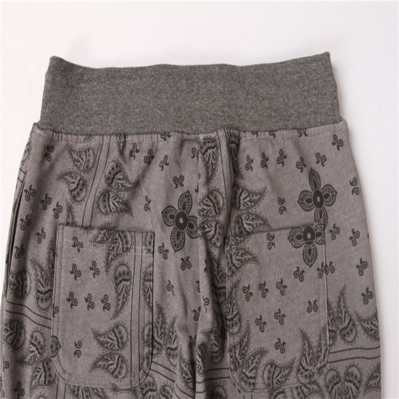 80% Cotton 20% Polyester Print Mens Terry Joggers Fleece Terry Cotton Sweatpants