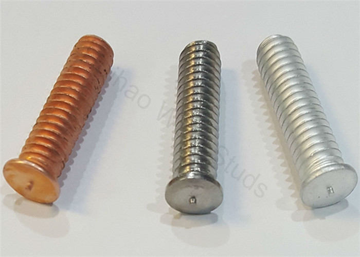 Copper Coated Mild Steel Stud Welding Pins Insert Welder Stud For CD Type
