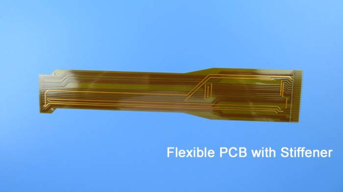 Flexible Printed Circuit (FPC) Built on Polyimide with Immersion Gold and Stiffener for Connection Strip #FPC Manufactur