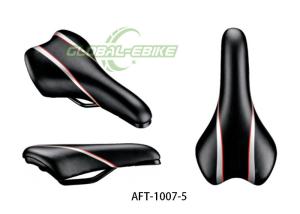 Wholesale Black Red Leather Bike Saddle Ergonomic Comfort Design for Shock Absorption from china suppliers