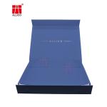 Blue Flat Foldable Packaging Box 600-800gsm Gold Foil Logo