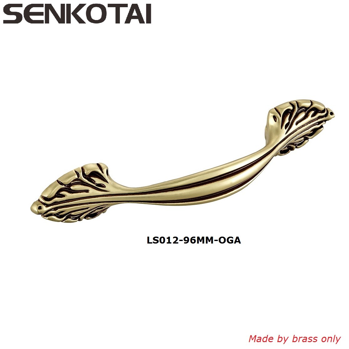 Brushed brass cabinet pulls for furniture classic antique bronze drawer pulls hot forged