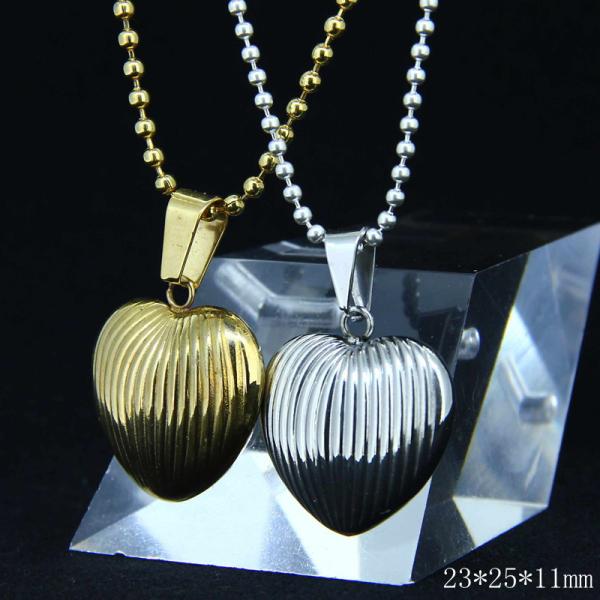 Fashion Ladies Women Girls Stainless Steel Loving Heart Shapped Necklace Pendant