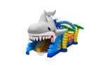 Shark Themed Inflatable Obstacle Courses Indoor Bounce House For Kids