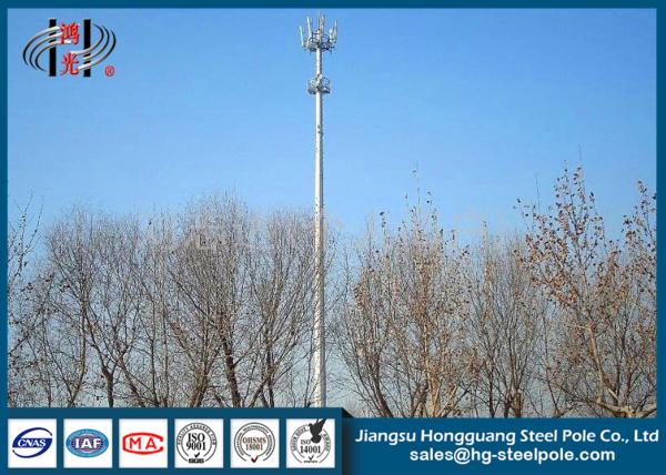 Octagonal Steel Tubular Pole Galvanised Steel For Electrical Power Transmission