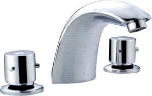 Wholesale Polished Chrome Deck Mount Tub Faucet Bathtub Mixer Taps with Bubbler Outlet , HN-3B13 from china suppliers