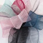 25mm|38mm Wrinkle Edge Polyester Organza Ribbon for DIY Hair Ribbon Bow