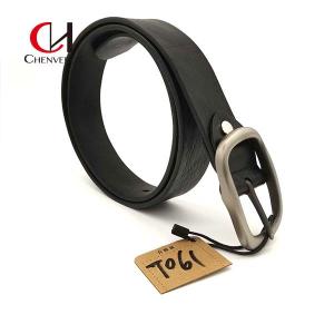 Wholesale Multiscene Cowhide Genuine Leather Black Belt , Practical Men's Center Bar Belt from china suppliers