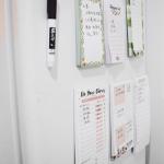 Personalized Floral Magnetic Fridge Notepads Sticky Refrigerator To Do List