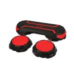 42CM Pink Aerobic Step Platforms Stepper Anti Skid Riser Board Black Adjustable