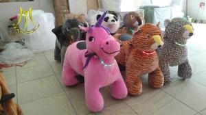 Wholesale Hansel wholesale electric battery ride on plush animal cars for amusement park from china suppliers