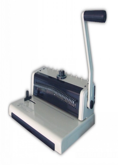 Desktop Spiral Book Binding Machine Hole Distance 8.47mm Max Punch 20 Sheets