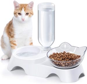 Wholesale Detachable Automatic Pet Water Food Bowl Set Stainless Steel from china suppliers