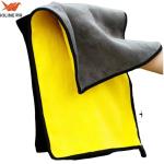 Large Coral Fleece Car Towel Thick Microfiber Car Towel Non-Abrasive