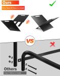 Fireplace Wood Storage Frame Bracket Black Power Coating Indoor Log Holder for