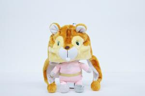Wholesale Flexible Brown Soft Plush Toys Squirrel Shape One Piece Design 25 * 40CM from china suppliers