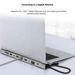 15cm Cable 3.5mm Audio 4K 30Hz HDMI 87W PD USB C Hub