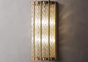 Wholesale All-copper light luxury living room atmospheric wall lamp modern simple high-end hotel lobby corridor aisle background wall lamp from china suppliers
