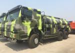 336HP HOWO Military Fuel Tanker Truck 16 - 25CBM Crude Oil Transportation Trucks
