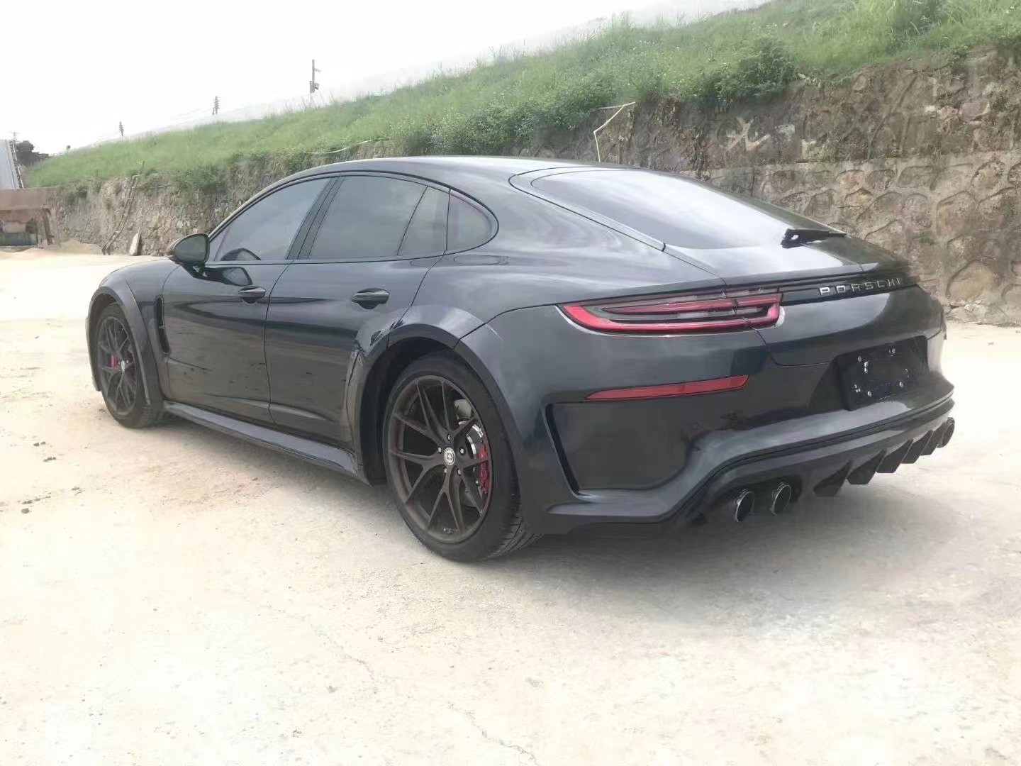 For TechArt Style Body Kit for porsche Paramera 971 Body Kit Wide Body Front and Rear Bumpers