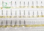 Silver Dental Diamond Burs , Friction Grip Dental Burs For High Speed Handpiece