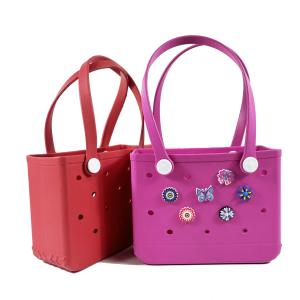 Wholesale DIY Charms Beach Storage Bag EVA Tote Bag Cute Mini Beach Bag For Travel from china suppliers