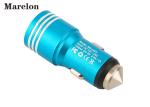 Promotional Dual Usb Car Charger Multi Color For Smart Device Charging