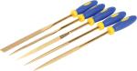 Gloden Color 5 PCS Diamond File Set 4mm Shank Diamete 160mm Total Length For